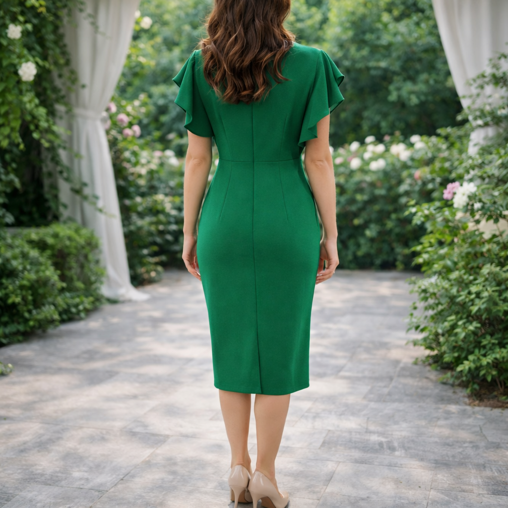 Rochie Eleganta Verde Lotus