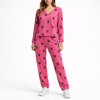 Trening Pink BUNNY din Catifea