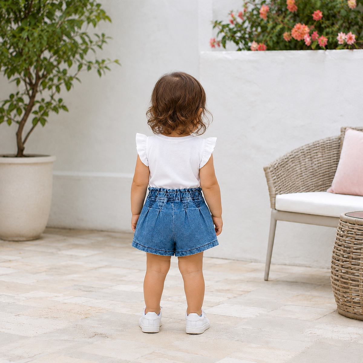 Pantaloni Scurti Fete Bella Dark Denim