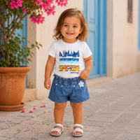 Pantaloni Scurti Fete Bella Dark Denim