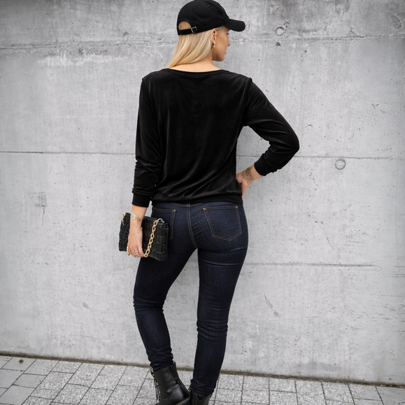 Bluza Negru din Catifea COOL