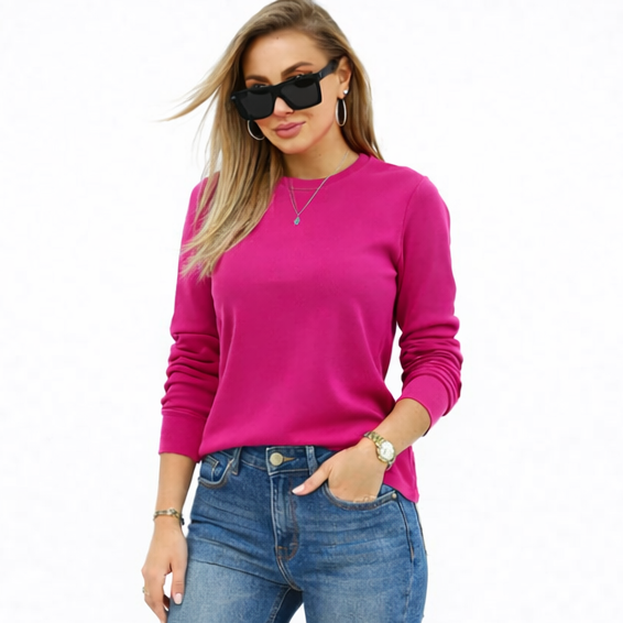 Bluza Fucsia din Catifea Vibe