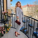 Compleu Tina Gri - sacou si pantaloni din stofa Barbi