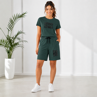 Compleu Sport Dama din Bumbac Verde Inchis