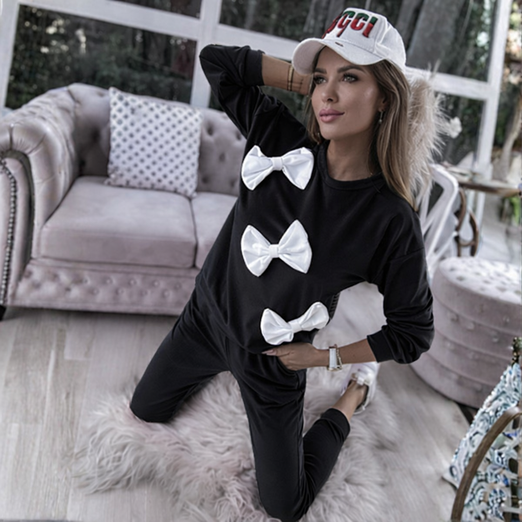 Trening Pink Negru din Catifea SuperSoft