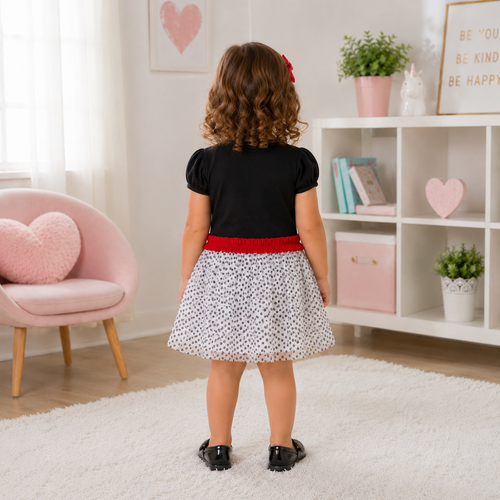 Rochie Cute Negru Fete - imagine 2