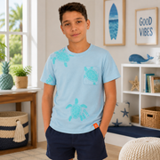 Tricou Turtle Baieti Bleo