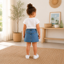 Fusta blugi Fete Buttons Dark Denim - imagine 2