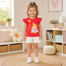 Bluza Fete Sunny Rosu