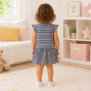 Rochie Fete Flowers Navy - imagine 2