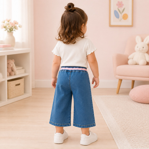 Blugi Fete Notty Dark Denim - imagine 2