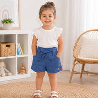 Pantaloni Scurti Fete Bee Indigo