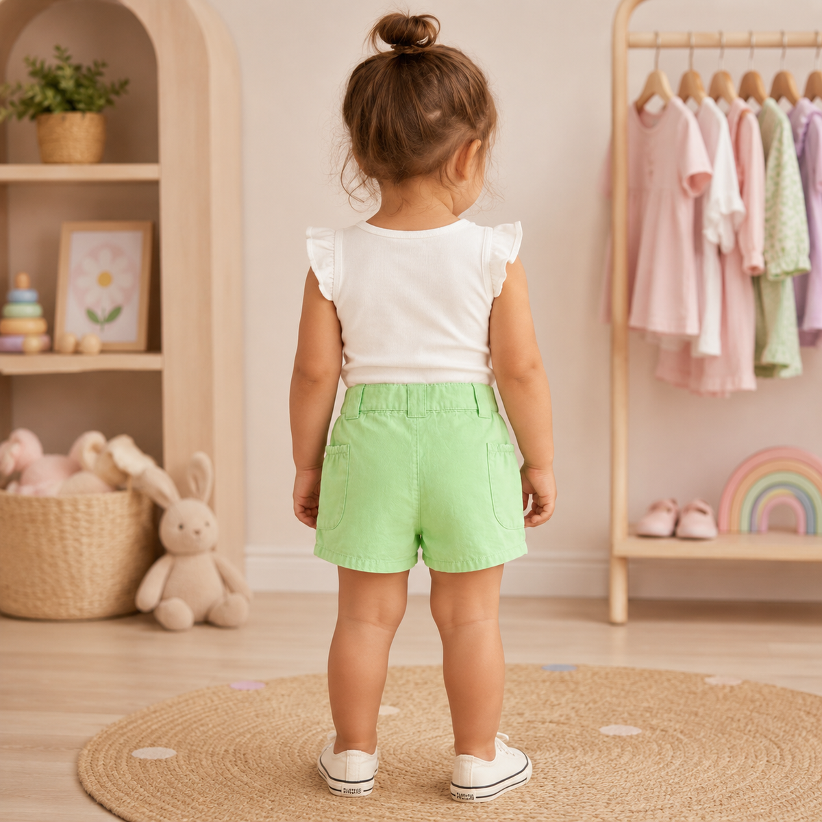 Pantaloni Scurti Fete Bee Menta