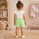 Pantaloni Scurti Fete Bee Menta - imagine 2