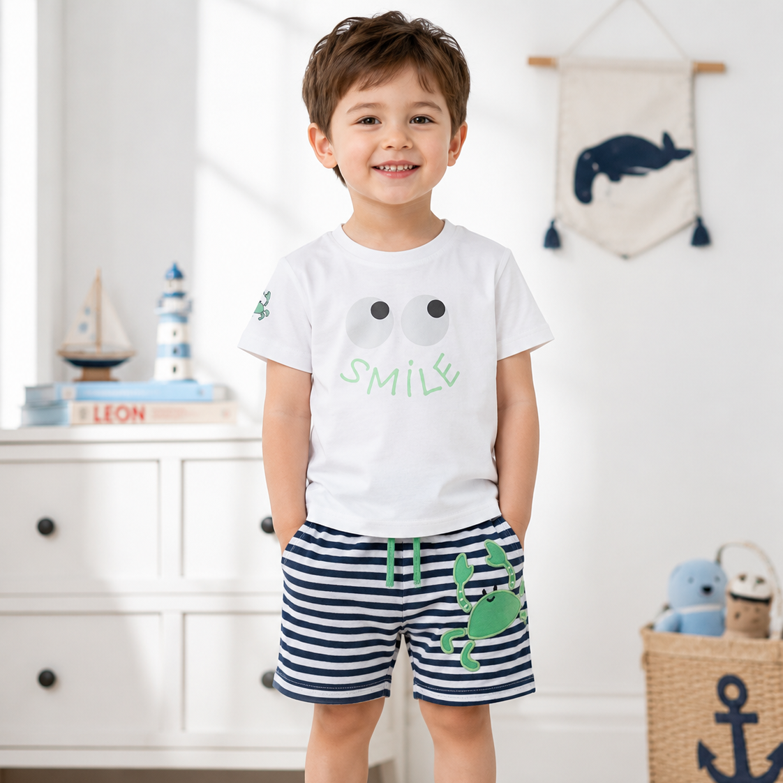 Set Baieti Navy Smile