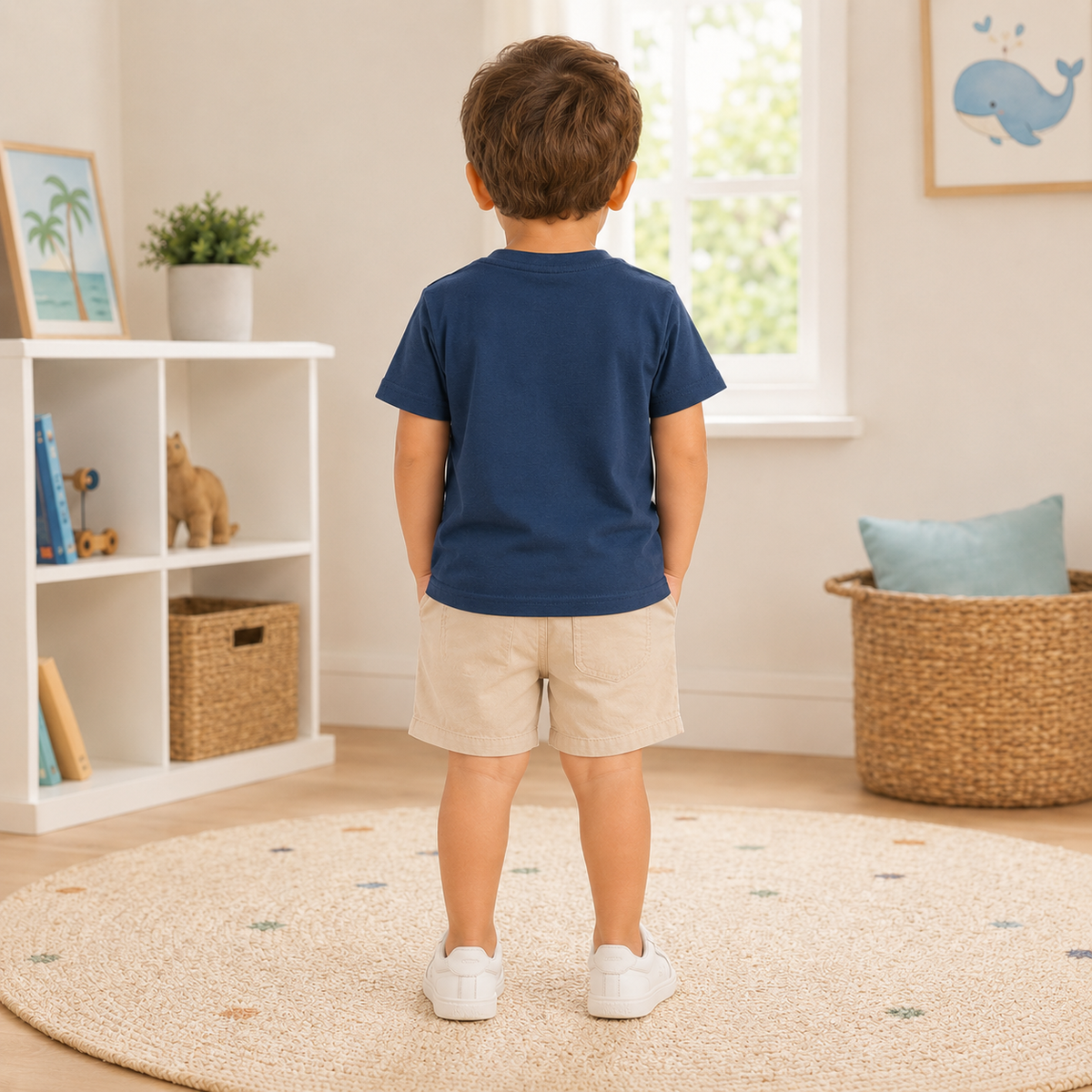 Tricou Baieti Surf Indigo