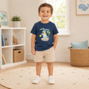Tricou Baieti Surf Indigo