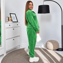 Trening Dama din Catifea Verde Mara