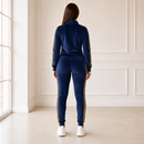 Trening Dama din Catifea Bleumarin Yalle