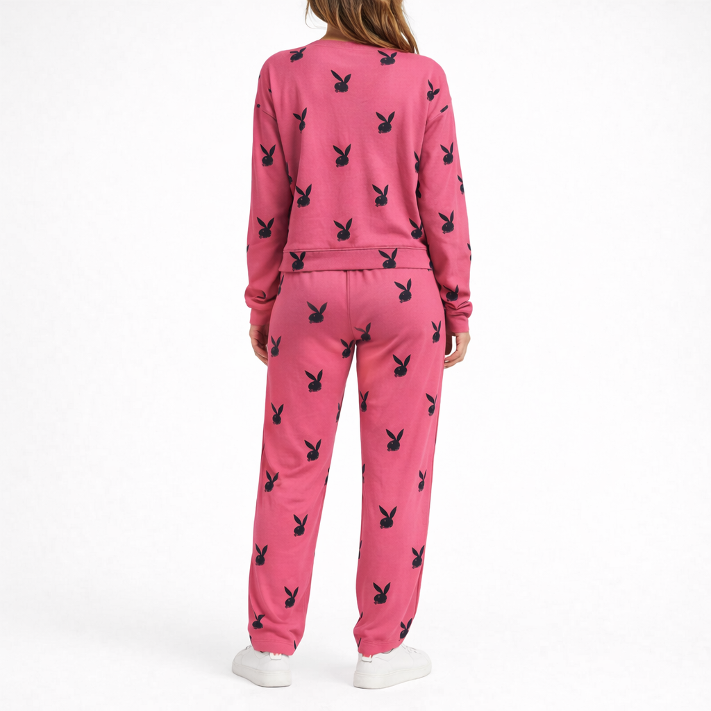 Trening Pink BUNNY din Catifea