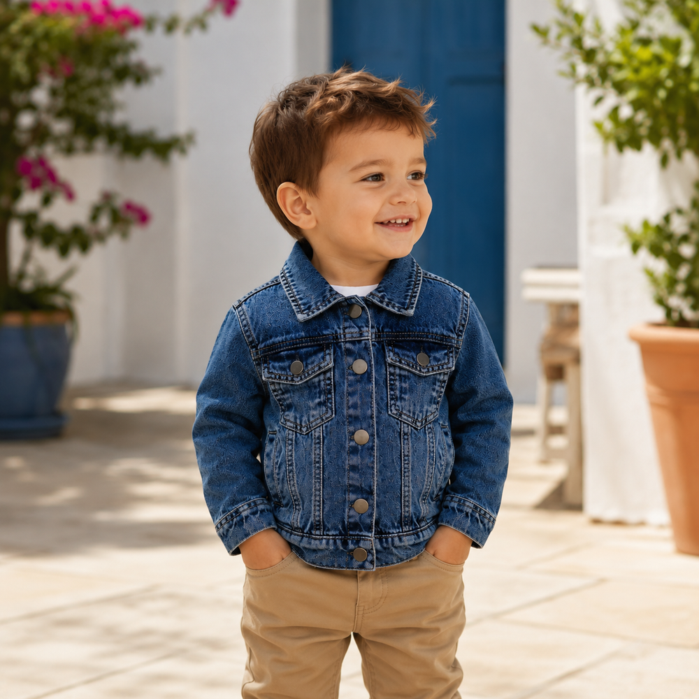 Geaca Blugi Urban Baieti Dark Denim