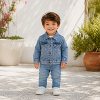 Geaca Blugi Urban Baieti Light Denim