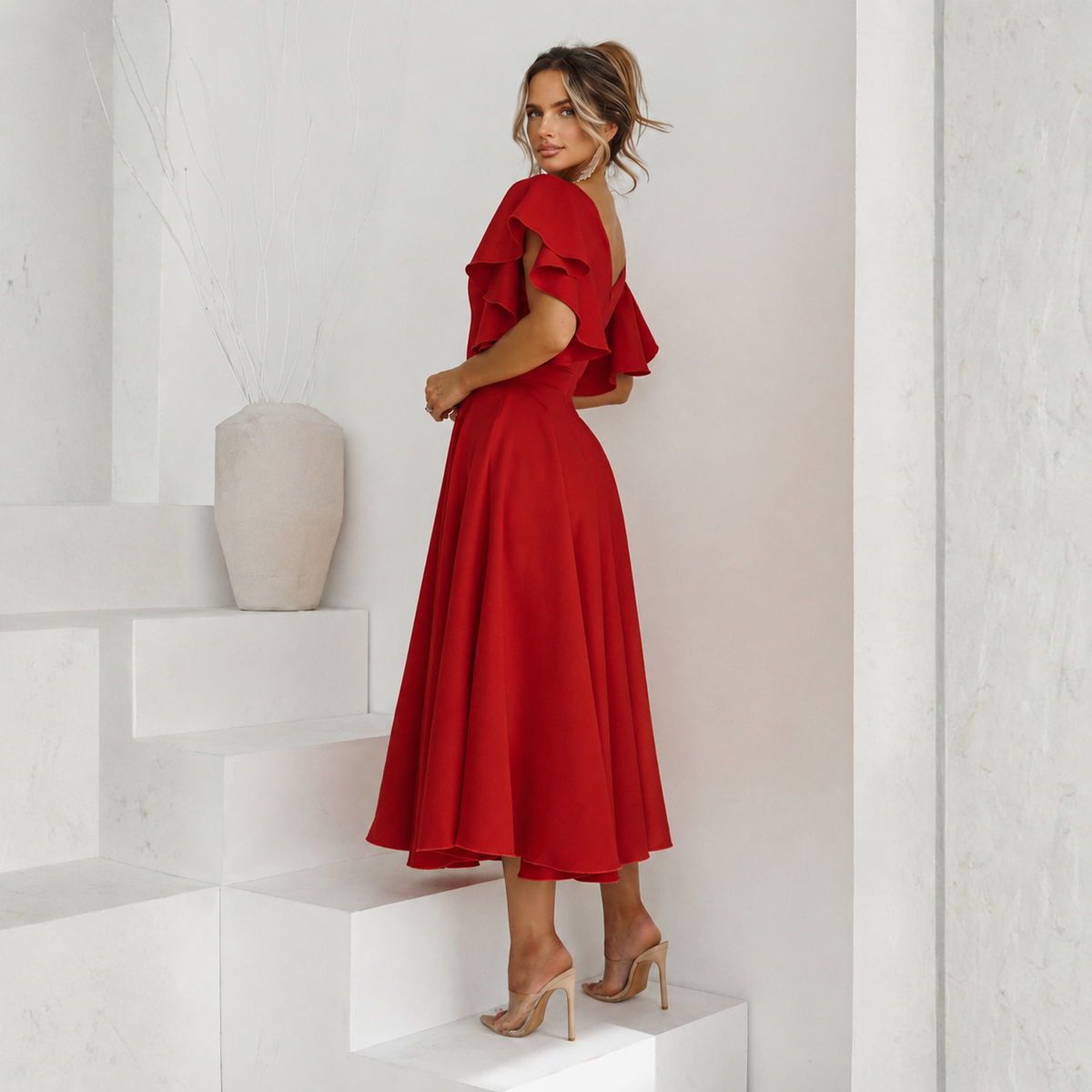Rochie Eleganta Rosu Bliss