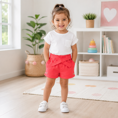 Pantaloni Scurti Fete Bee Corai