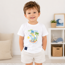 Tricou Baieti Surf Alb