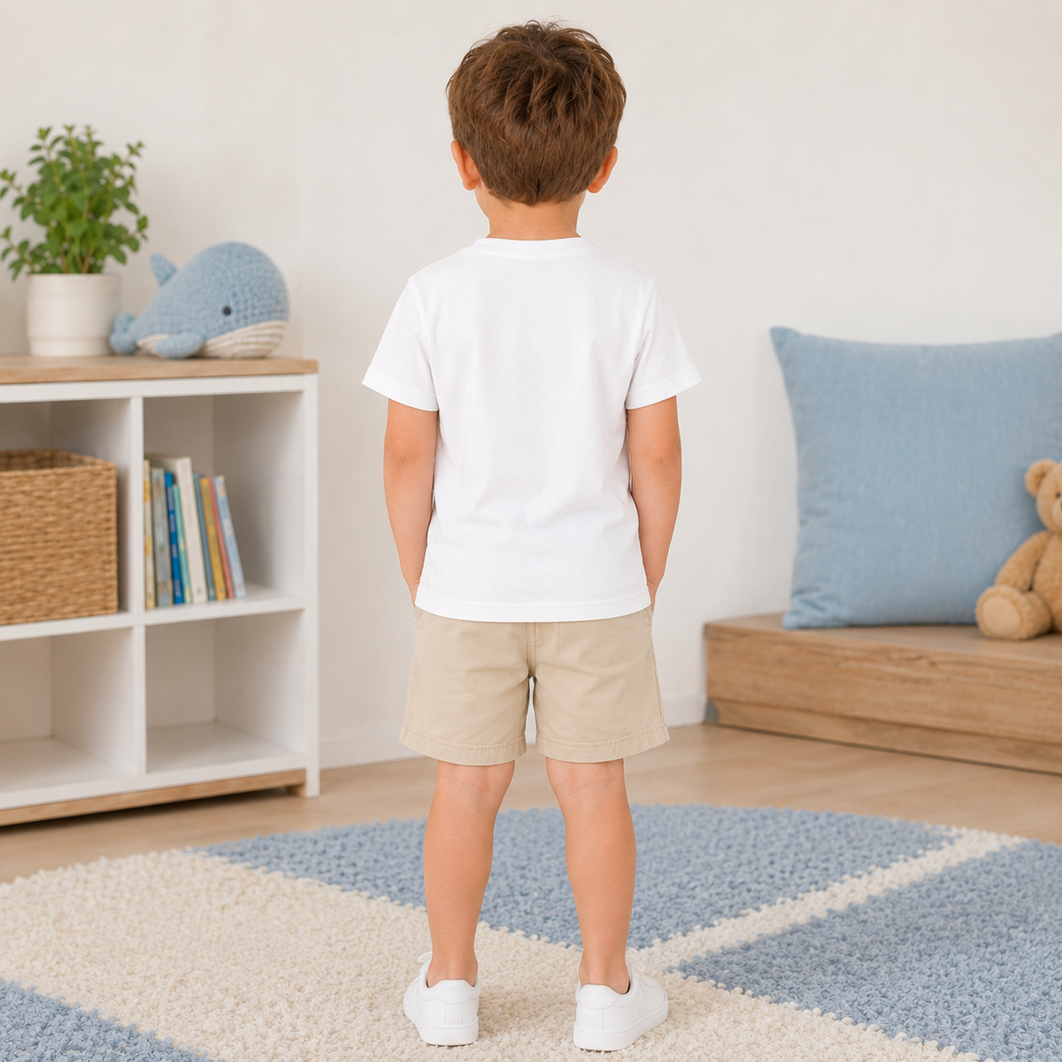 Tricou Baieti Safari Alb