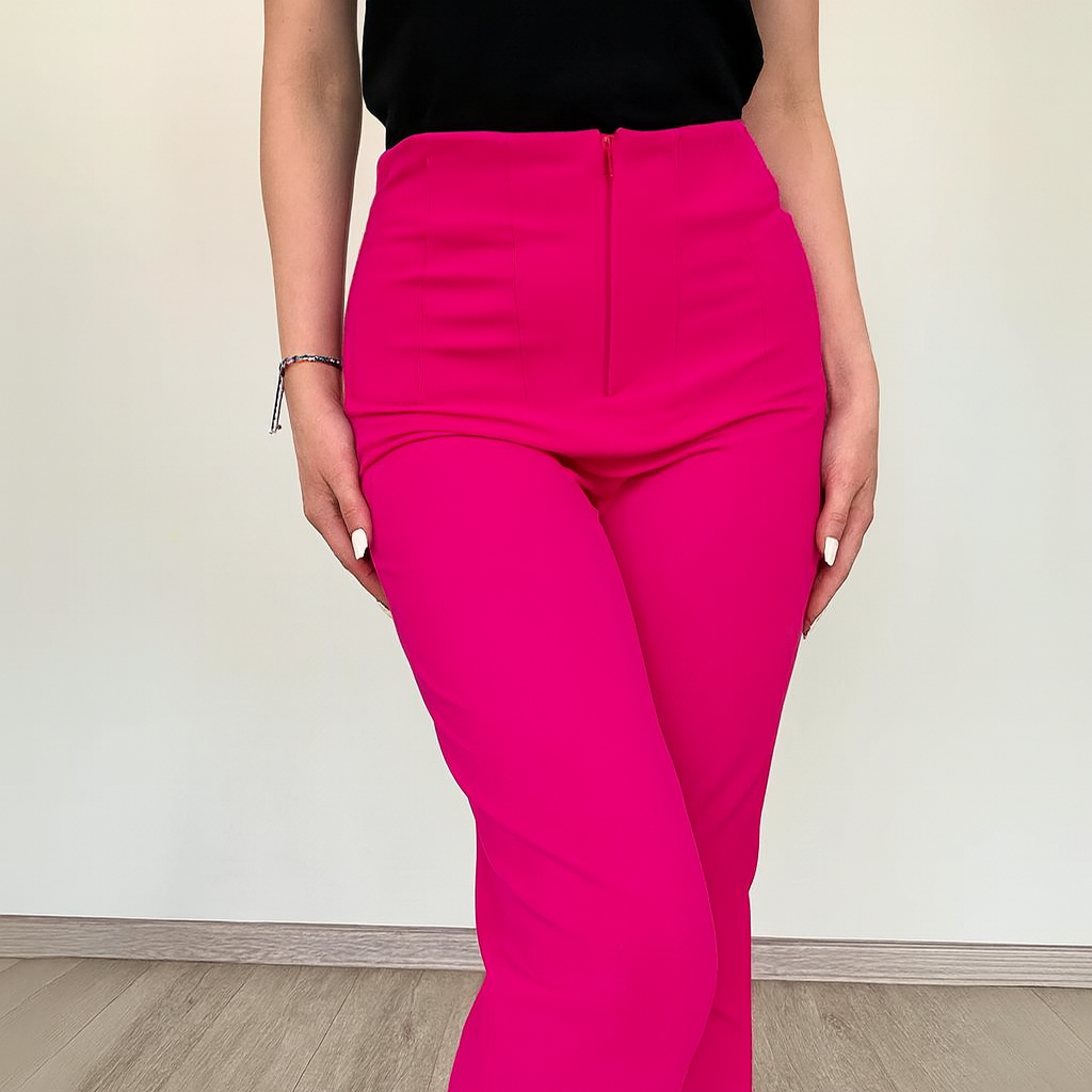 Pantaloni Dama Eleganti Fucsia Zaza