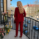 Compleu Tina Grena - sacou si pantaloni din stofa Barbi