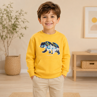 Bluza Baieti Urs Galben