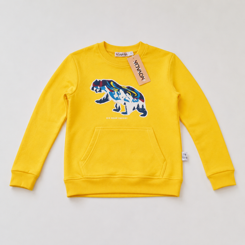 Bluza Baieti Urs Galben