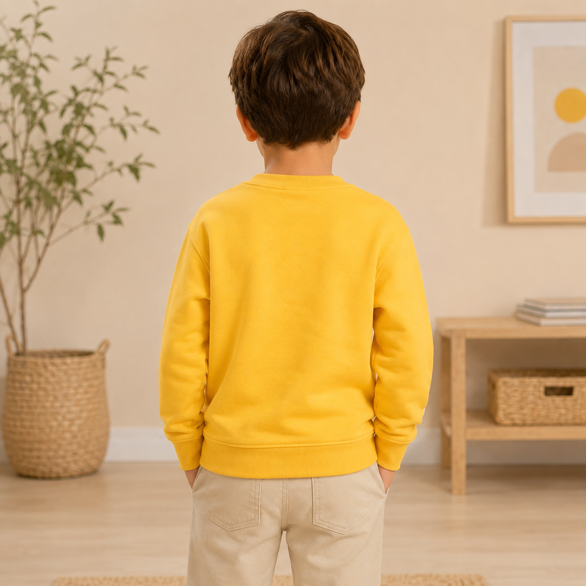 Bluza Baieti Urs Galben