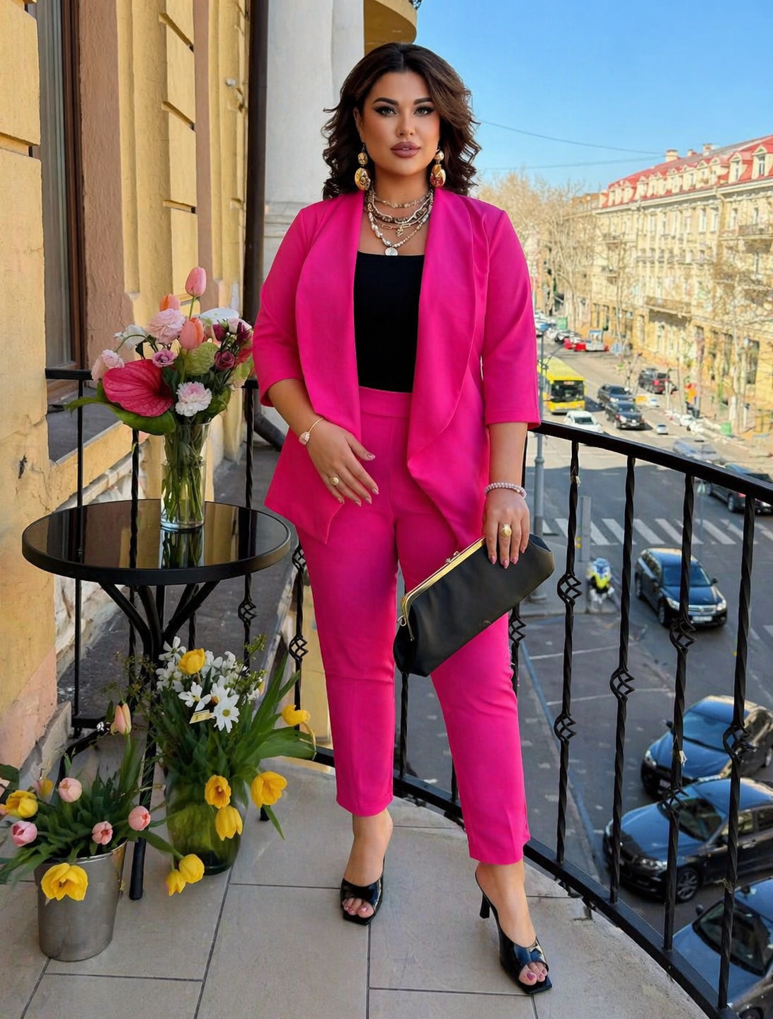 Compleu Fucsia Tina