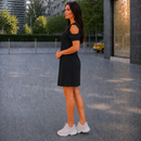 Rochie din French Terry Negru Summer - imagine 3