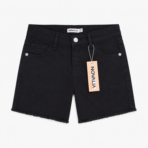 Pantaloni Fete Scurti Negru