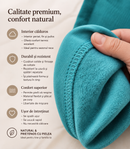 Compleu Fete Alb-Aquamarin