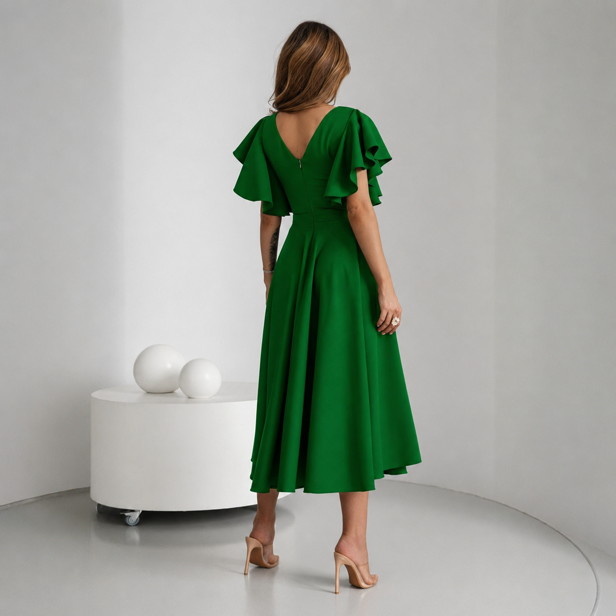 Rochie Eleganta Verde Bliss