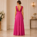 Rochie de Seara Maxi din Paiete Fucsia Aura - imagine 3