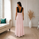 Rochie de Seara din Paiete Piersica Aura - imagine 2