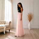 Rochie de Seara din Paiete Piersica Aura - imagine 3