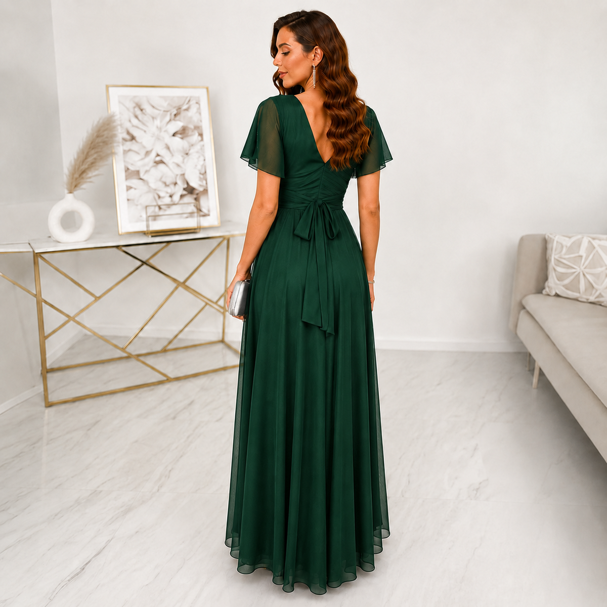 Rochie Verde Inchis Iris