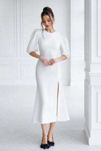 Rochie Alb Lilly