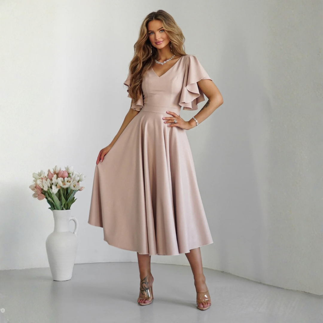 Rochie Eleganta Bej Bliss