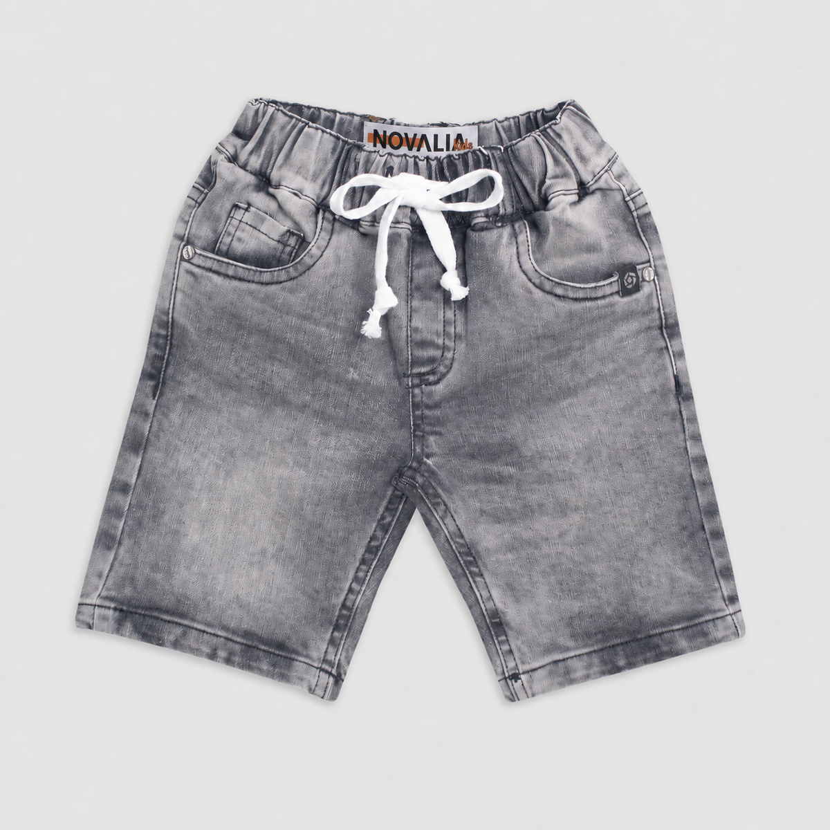 Blugi Scurti Baieti Cool Black Denim - imagine 3