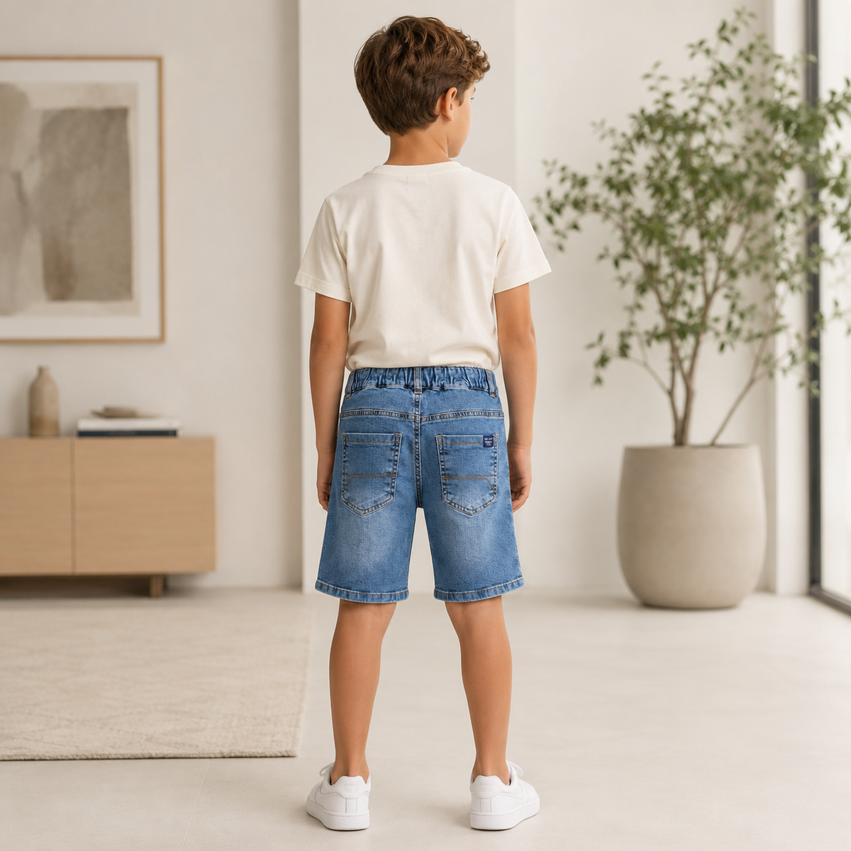 Blugi Scurti Baieti Cool Dark Denim
