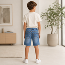 Blugi Scurti Baieti Cool Dark Denim - imagine 2