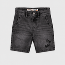Blugi Scurti Baieti Black Denim Palmier - imagine 3